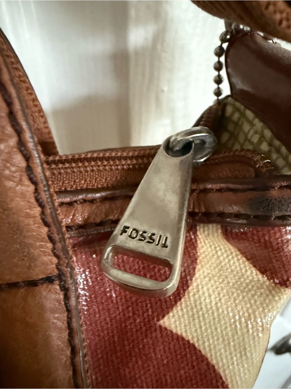 Fossil Womens Key-Per Floral Crossbody Bag Purse With Handles & Strap Vintage - Picture 5 of 7